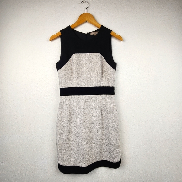 Banana Republic Dresses & Skirts - Banana Republic Black & White Colorblock Sheath Sleeveless Dress Women's Size 2